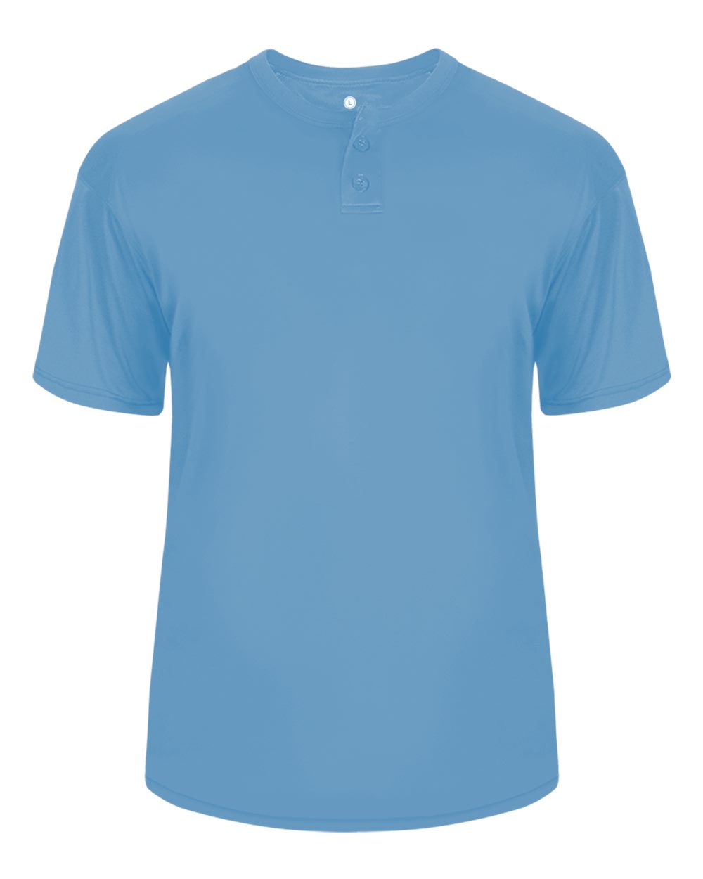 Alleson Athletic Men's B-Core Placket Jersey. 7930 - Columbia Blue