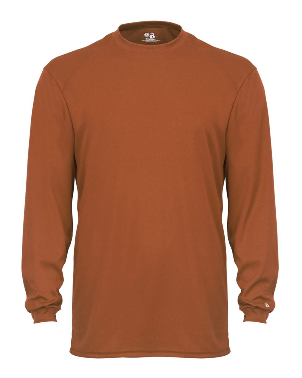 Badger Unisex B-Core Long Sleeve T-Shirt. 4104 - Texas Orange
