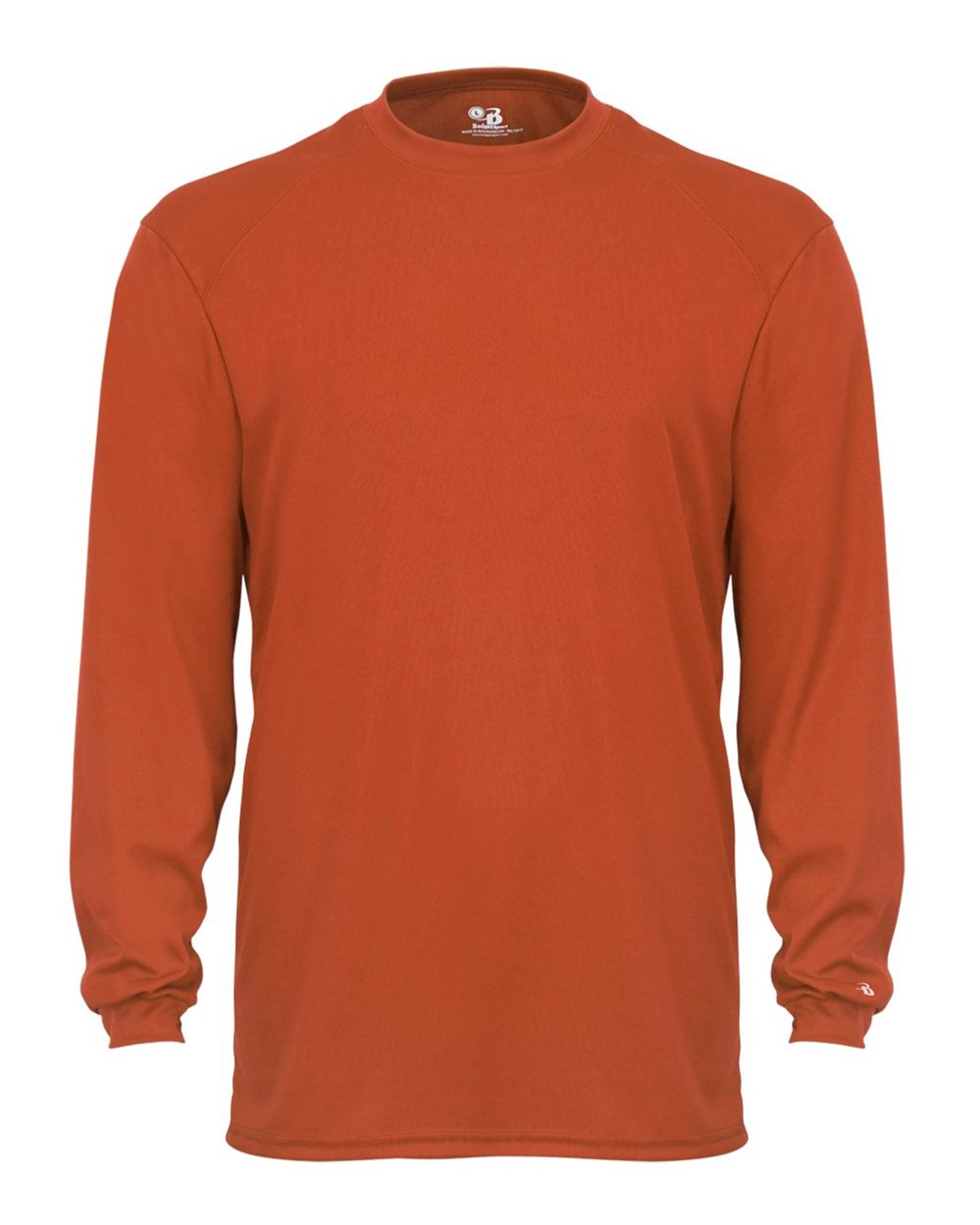 Badger Unisex B-Core Long Sleeve T-Shirt. 4104 - Burnt Orange