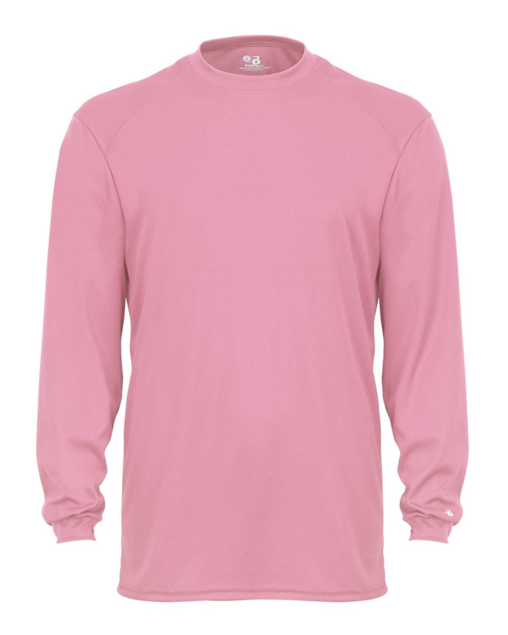 Badger Unisex B-Core Long Sleeve T-Shirt. 4104 - Pink