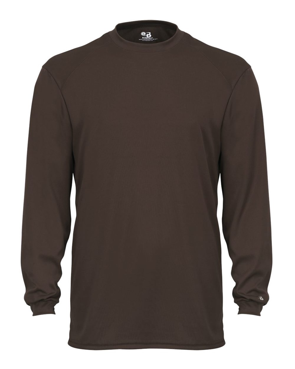 Badger Unisex B-Core Long Sleeve T-Shirt. 4104 - Brown