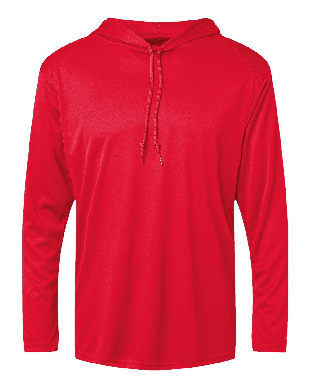 Badger Unisex B-Core Hooded Long Sleeve T-Shirt. 4105 - Red