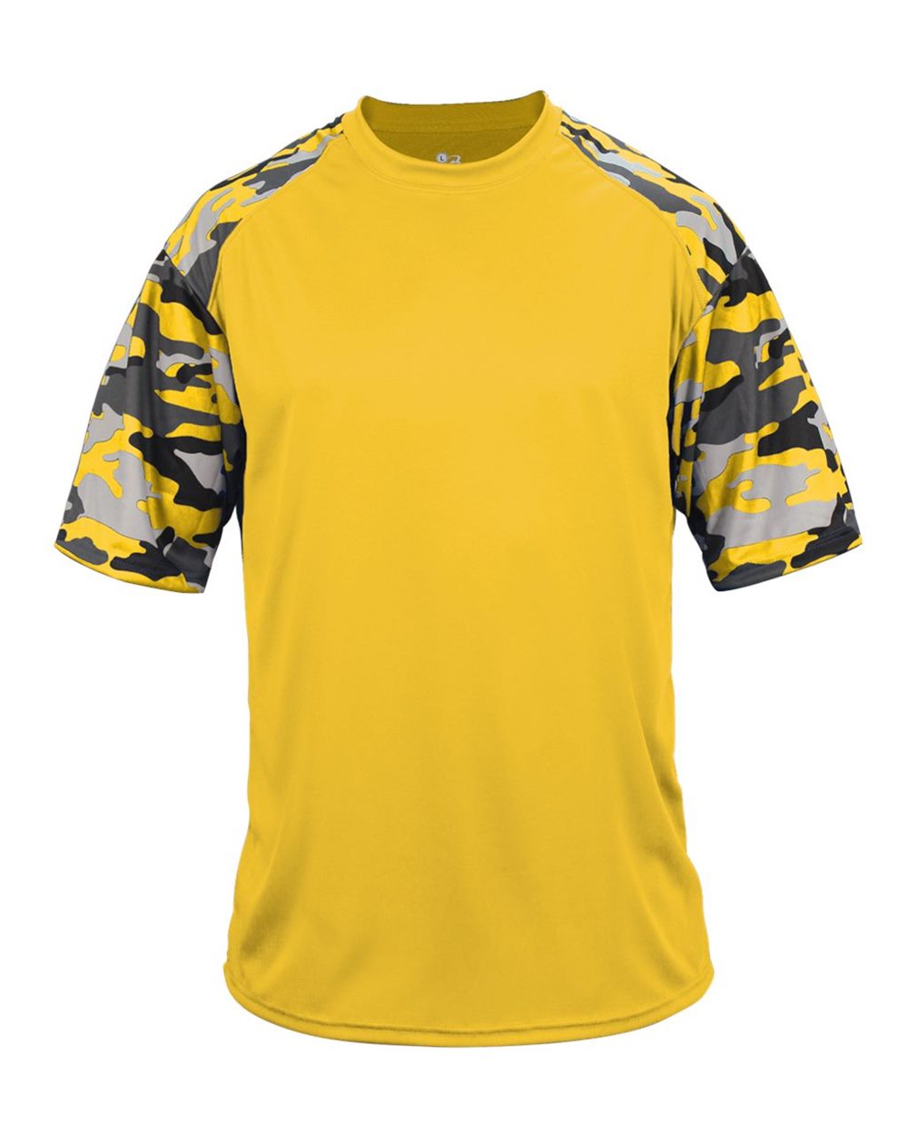 Badger Men's Camo Sport T-Shirt. 4141 - Gold/ Gold Camo