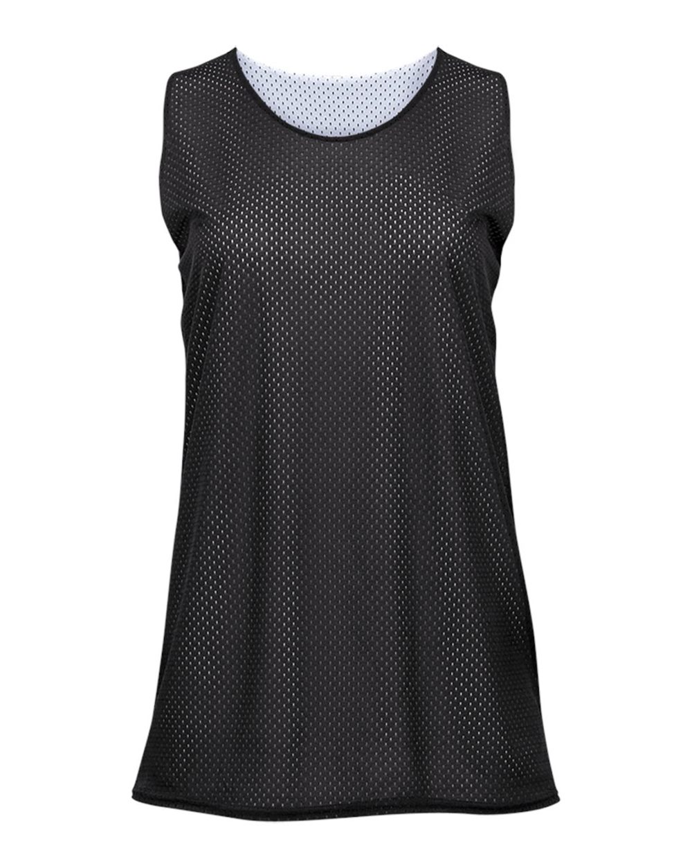 Badger Women's Pro Mesh Reversible Tank Top. 8978 - Black/ White
