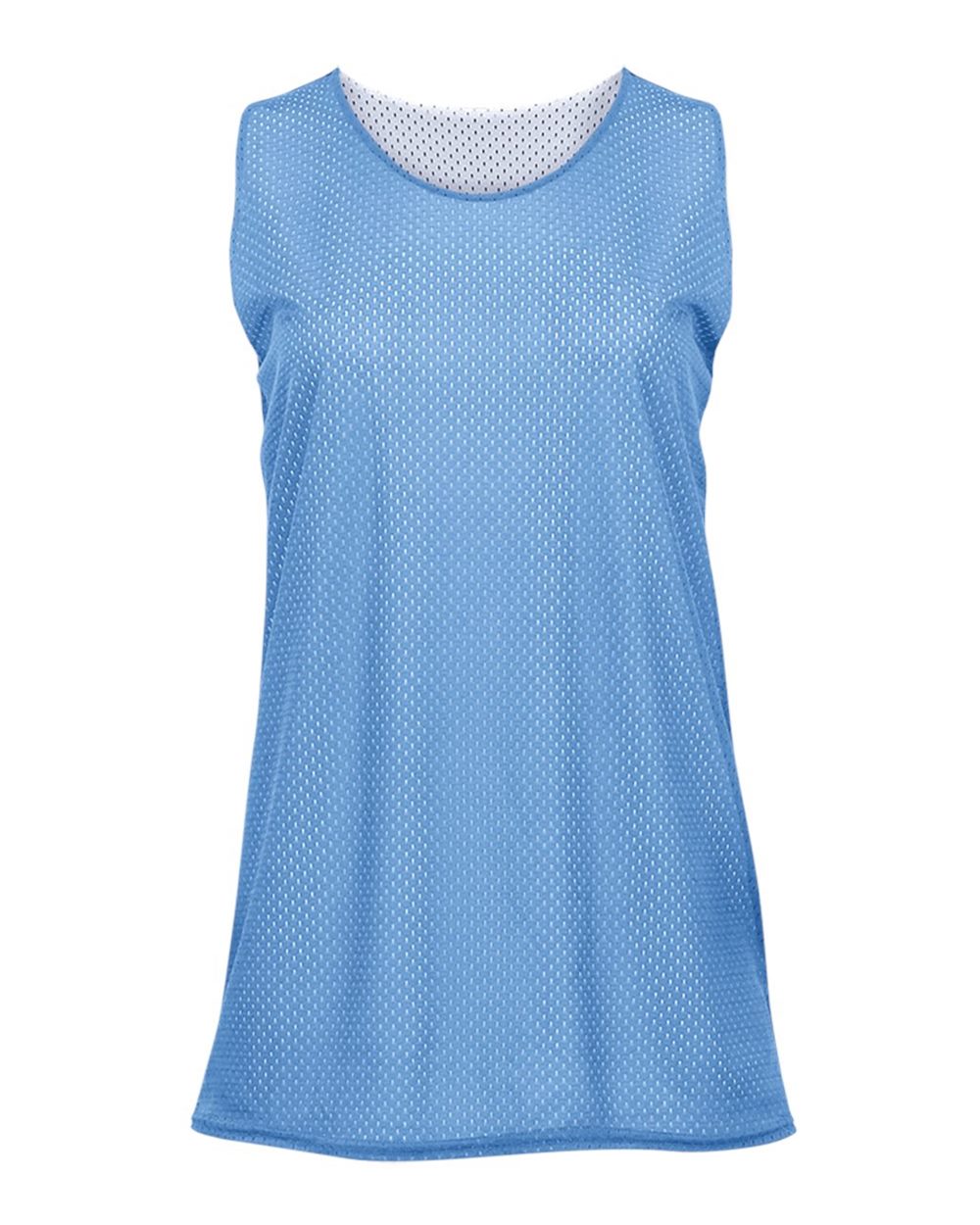Badger Women's Pro Mesh Reversible Tank Top. 8978 - Columbia Blue/ White
