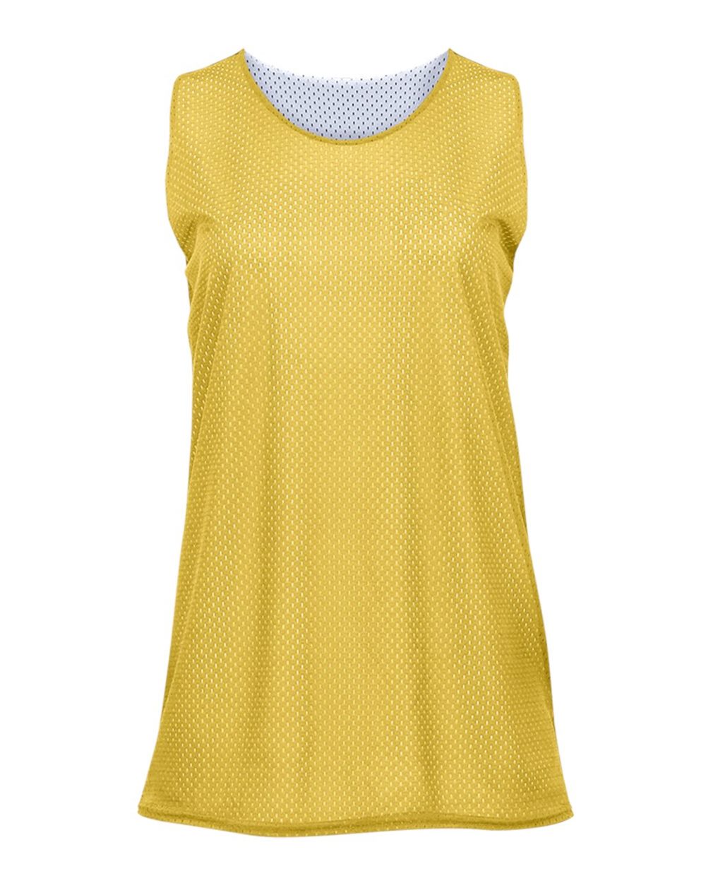 Badger Women's Pro Mesh Reversible Tank Top. 8978 - Gold/ White