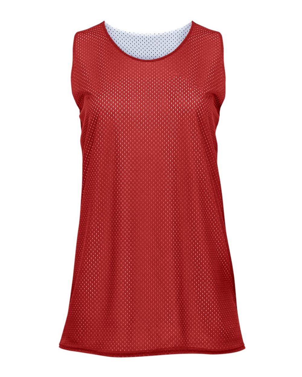Badger Women's Pro Mesh Reversible Tank Top. 8978 - Red/ White