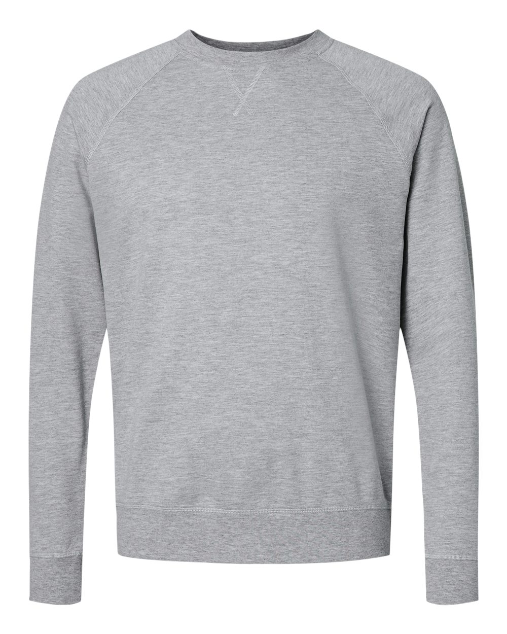 Next Level Unisex Laguna Raglan Crewneck Sweatshirt. 9000 - Heather Grey