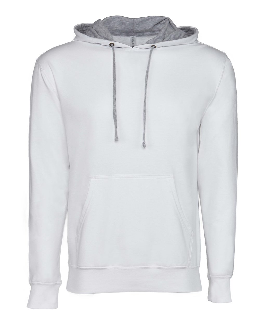 Next Level Unisex Laguna Hoodie Sweatshirt. 9301 - White/ Heather Grey