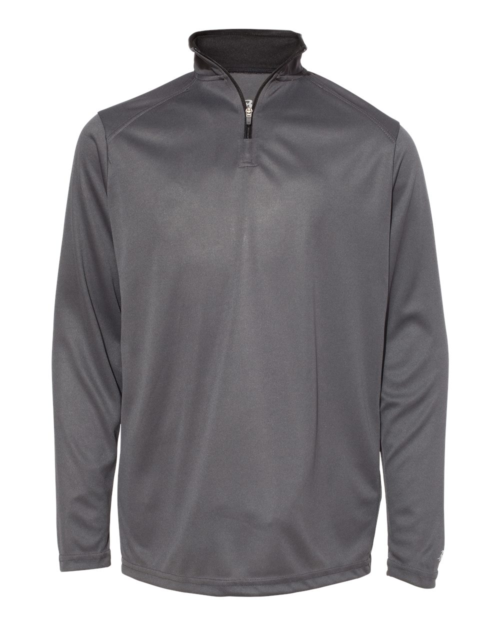 Badger Youth B-Core Quarter-Zip Pullover. 2102 - Graphite/ Black