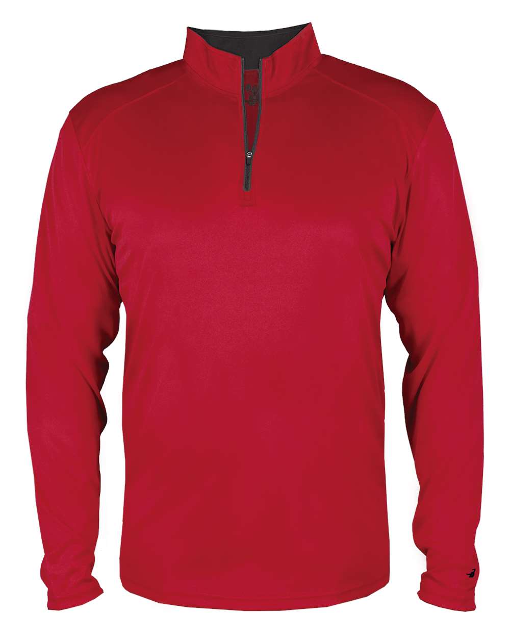 Badger Youth B-Core Quarter-Zip Pullover. 2102 - Red/ Graphite