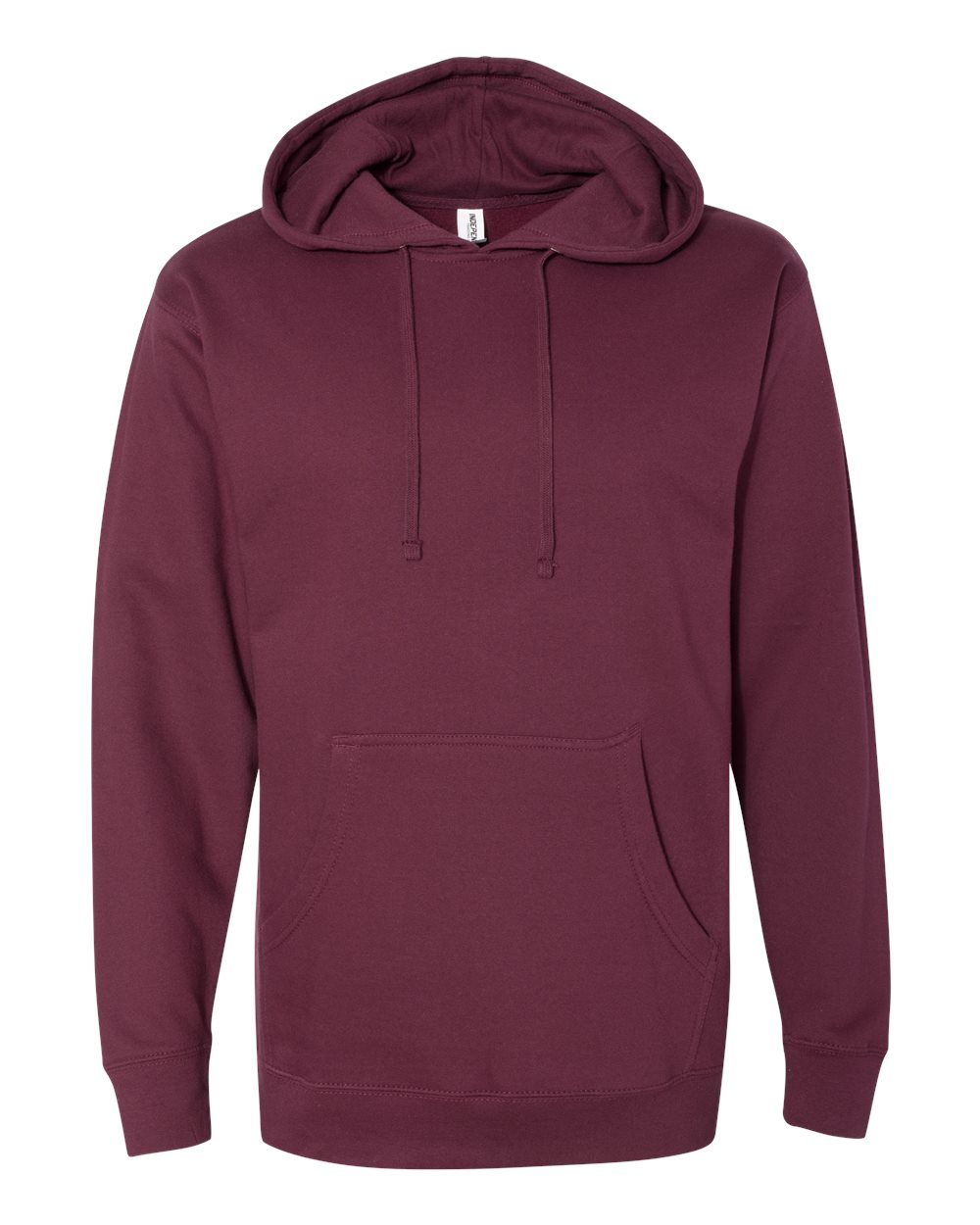 Independent Trading Co. Unisex Midweight Hooded Sweatshirt. SS4500 - Maroon