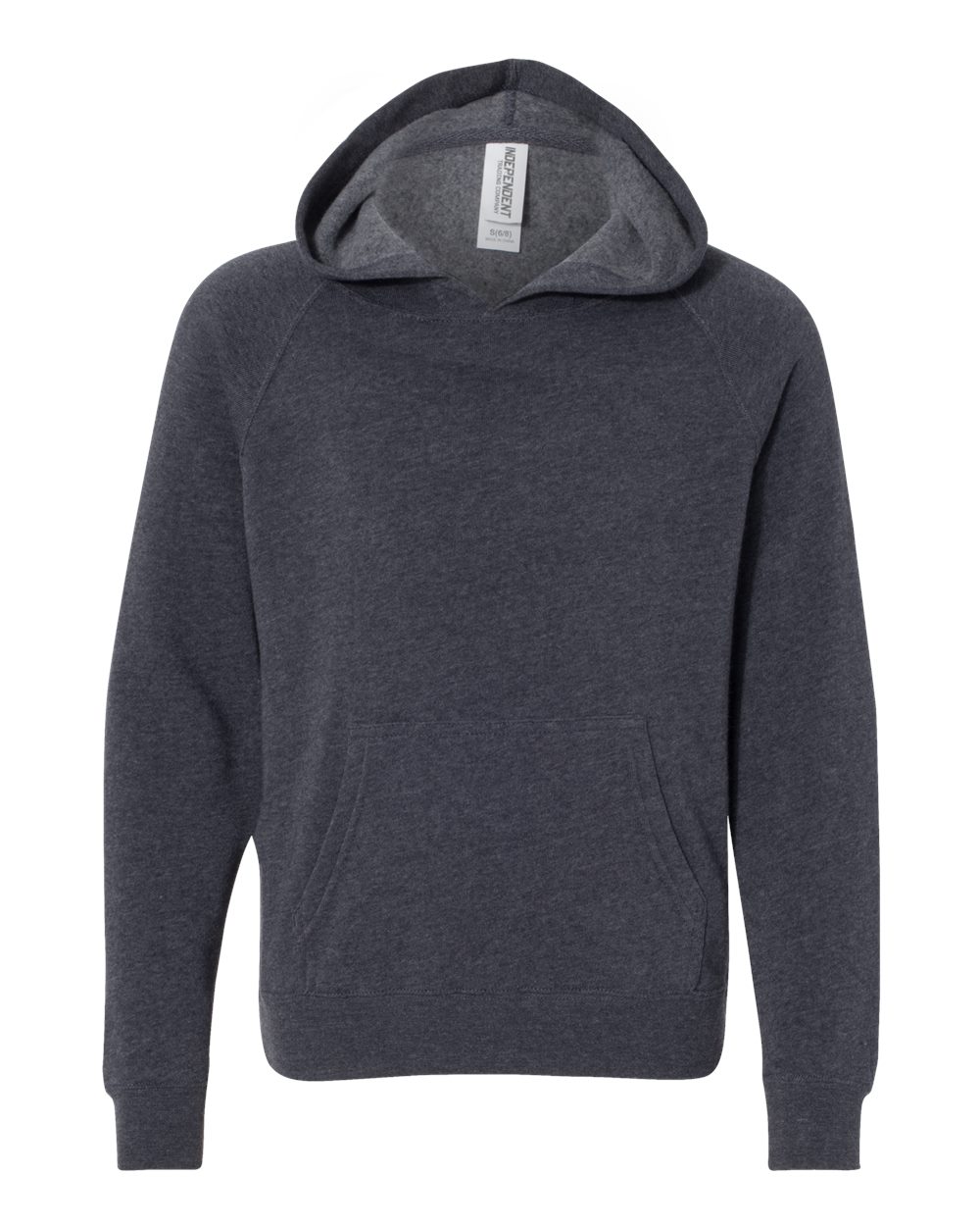 Independent Trading Co. Youth Lightweight Special Blend Raglan Hooded Sweatshirt. PRM15YSB - Midnight Navy