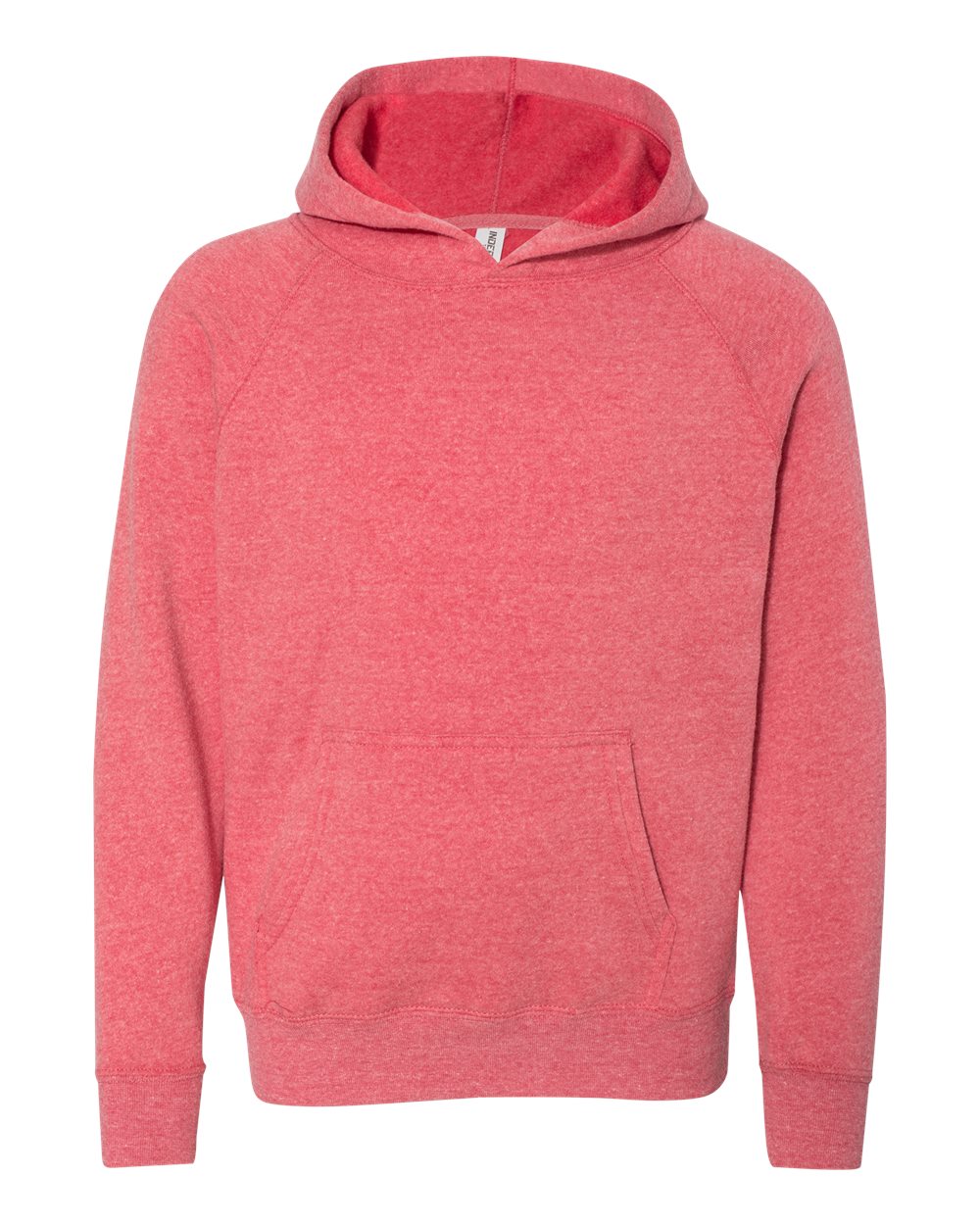 Independent Trading Co. Youth Lightweight Special Blend Raglan Hooded Sweatshirt. PRM15YSB - Pomegranate