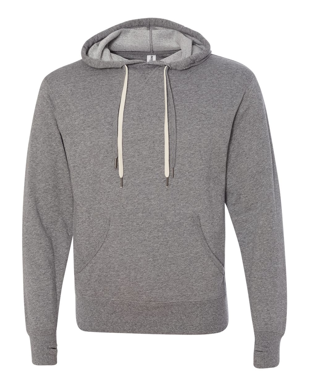 Independent Trading Co. Unisex Midweight French Terry Hooded Sweatshirt. PRM90HT - Salt & Pepper