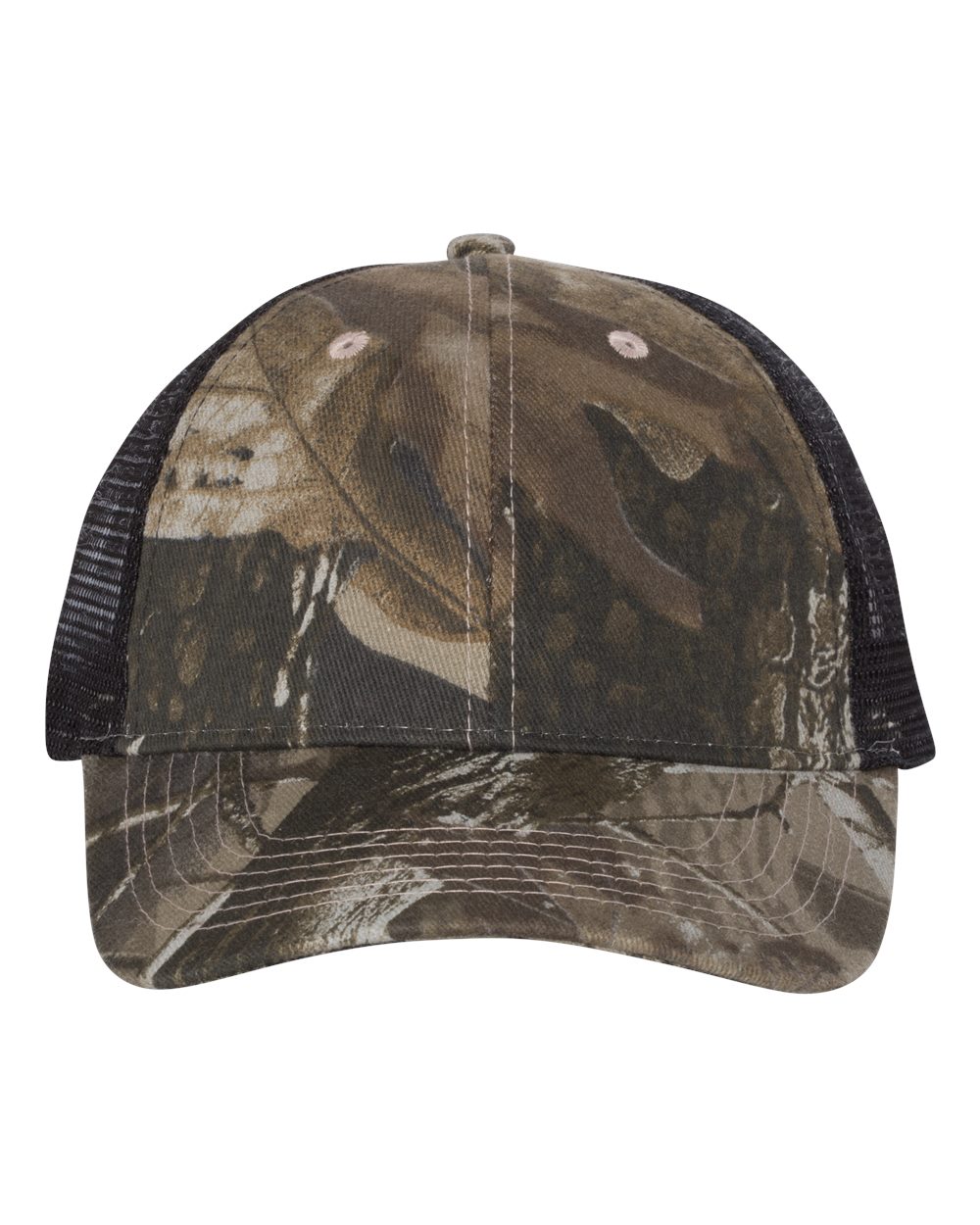 Kati Licensed Camo Mesh Back Cap. LC5M - Realtree Hardwoods/ Black