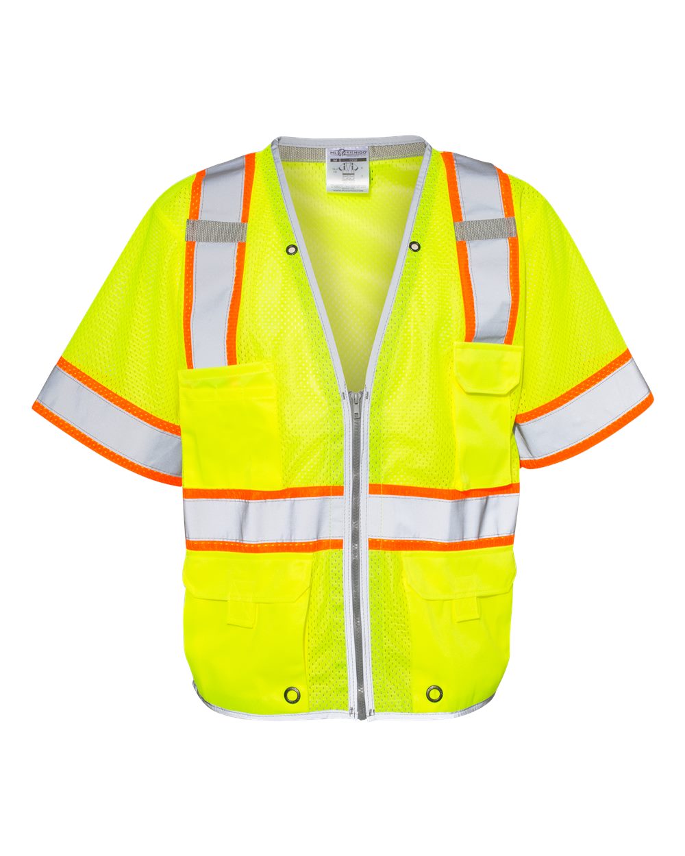 Kishigo Unisex Premium Brilliant Series® Heavy Duty Class 3 Vest. 1550-1551 - Lime
