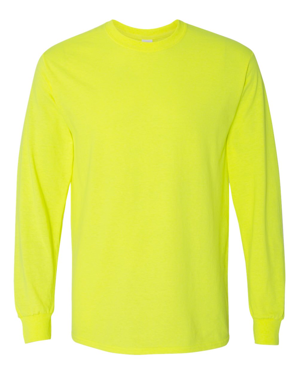 Gildan Unisex Heavy Cotton™ Long Sleeve T-Shirt. 5400 - Safety Green