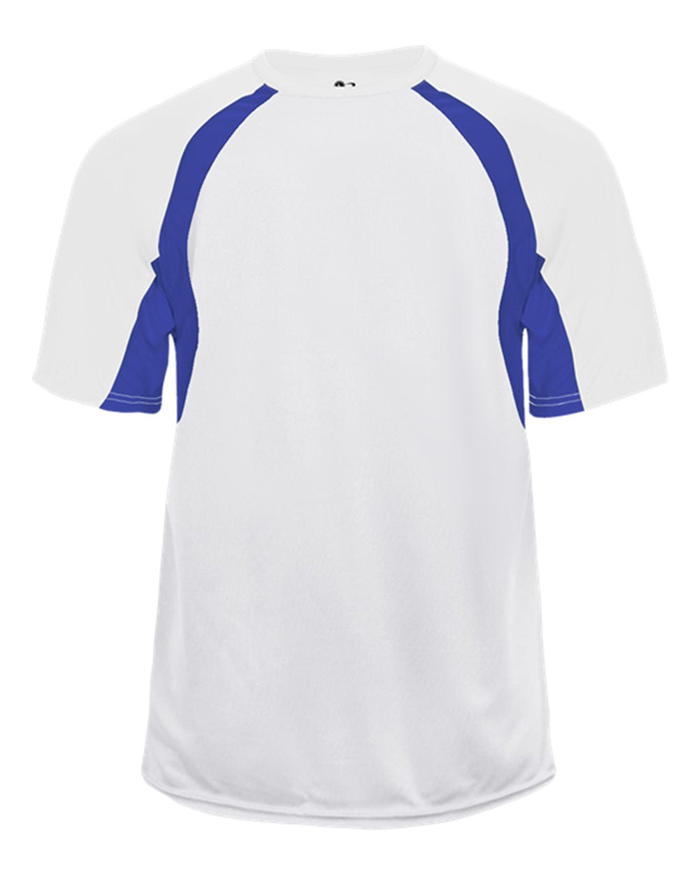 Badger Youth B-Core Hook T-Shirt. 2144 - White/ Royal
