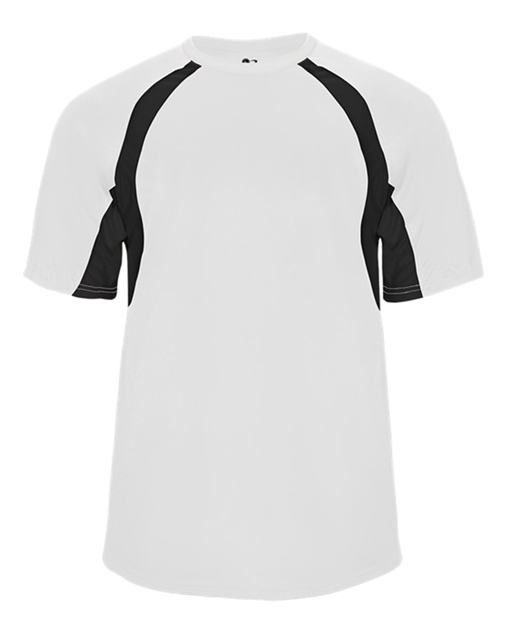 Badger Youth B-Core Hook T-Shirt. 2144 - White/ Black