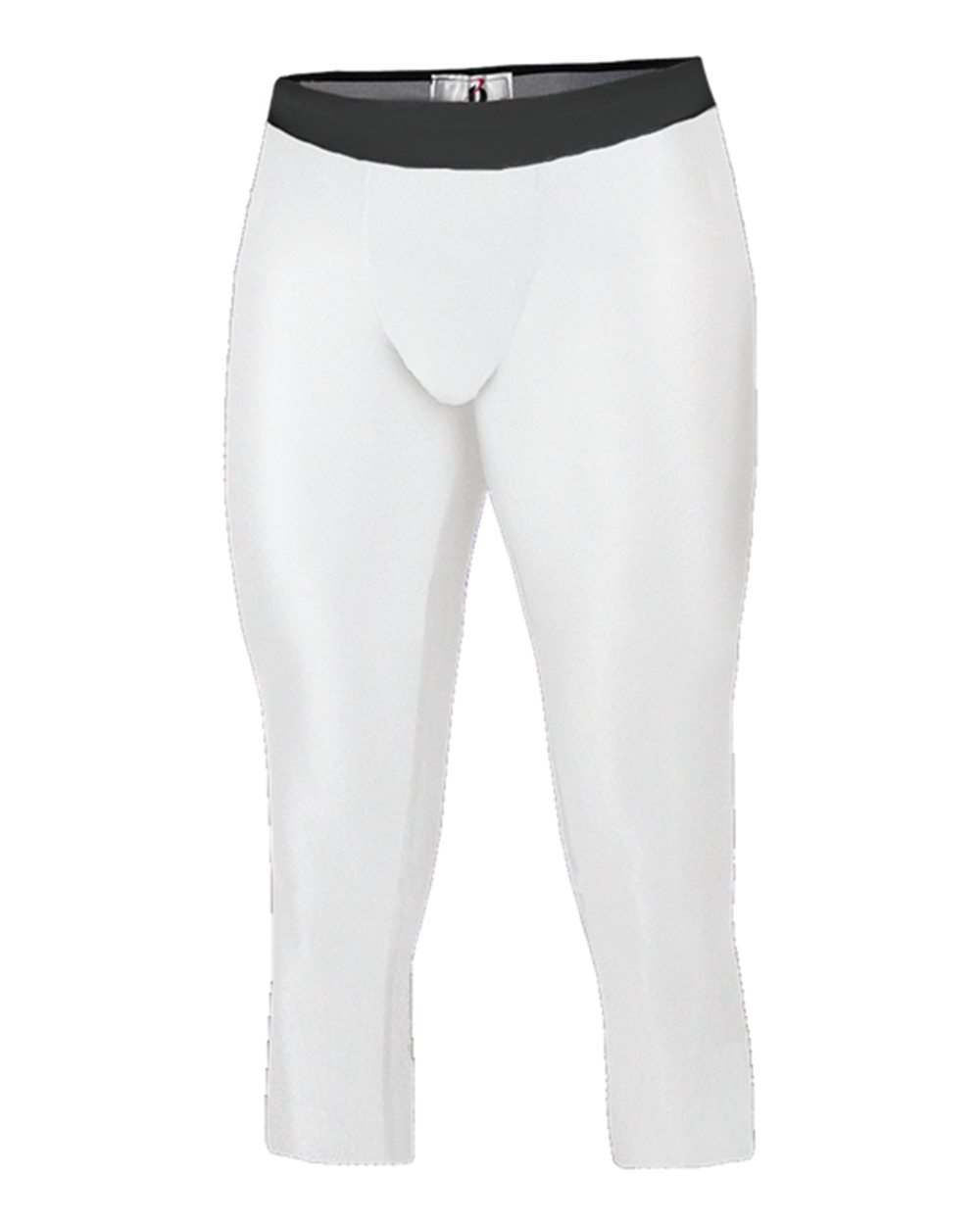 Badger Youth Compression Calf-Length Tights. 2611 - White