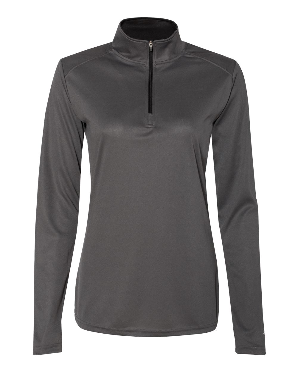 Badger Women’s B-Core Quarter-Zip Pullover. 4103 - Graphite/ Black