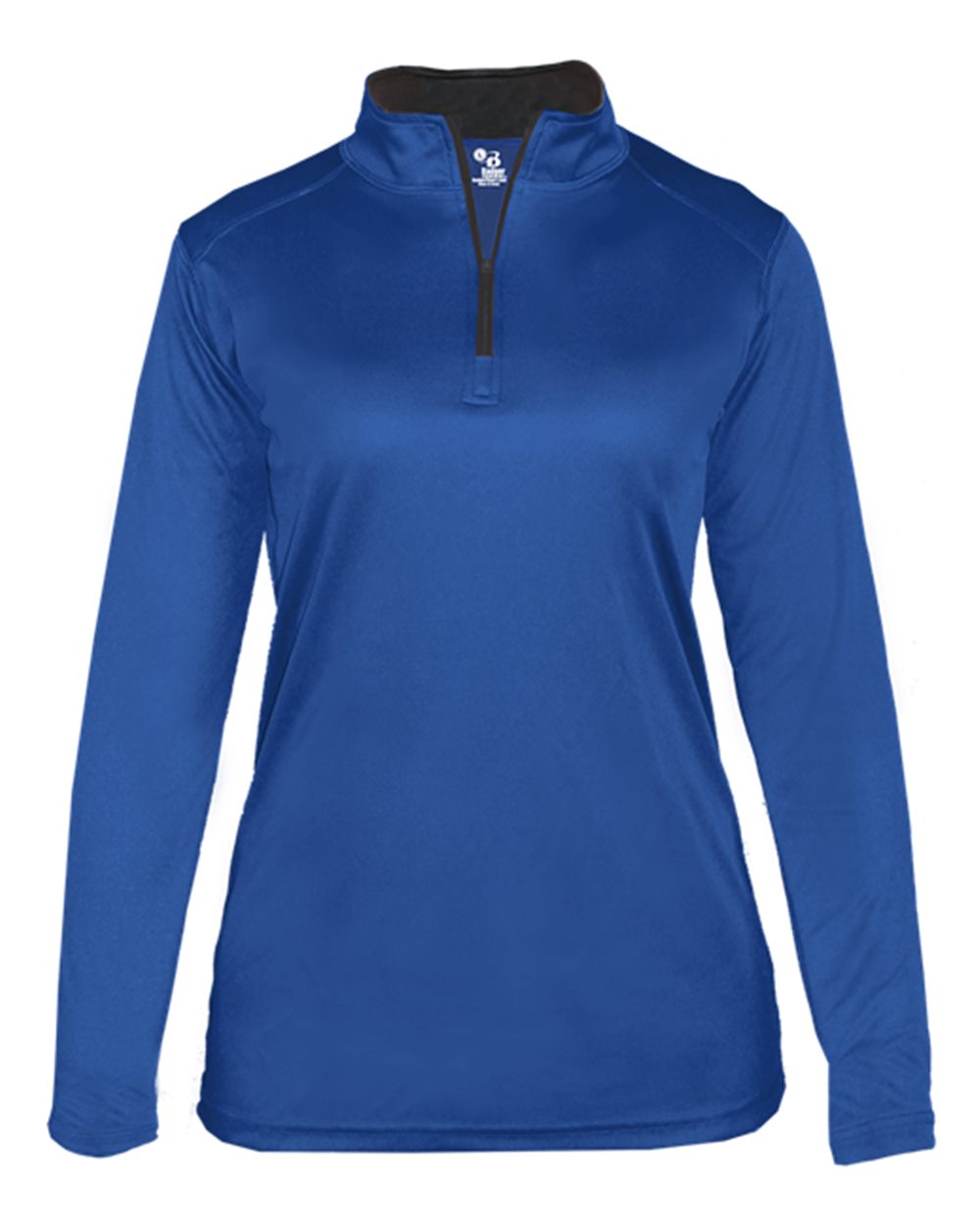 Badger Women’s B-Core Quarter-Zip Pullover. 4103 - Royal/ Graphite