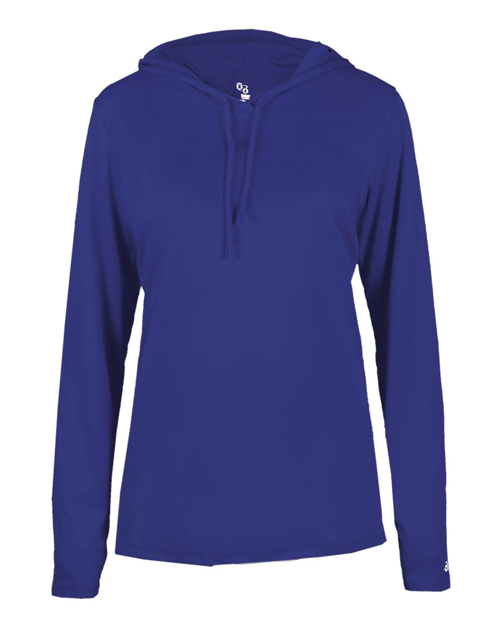 Badger Women's B-Core Hooded Long Sleeve T-Shirt. 4165 - Royal