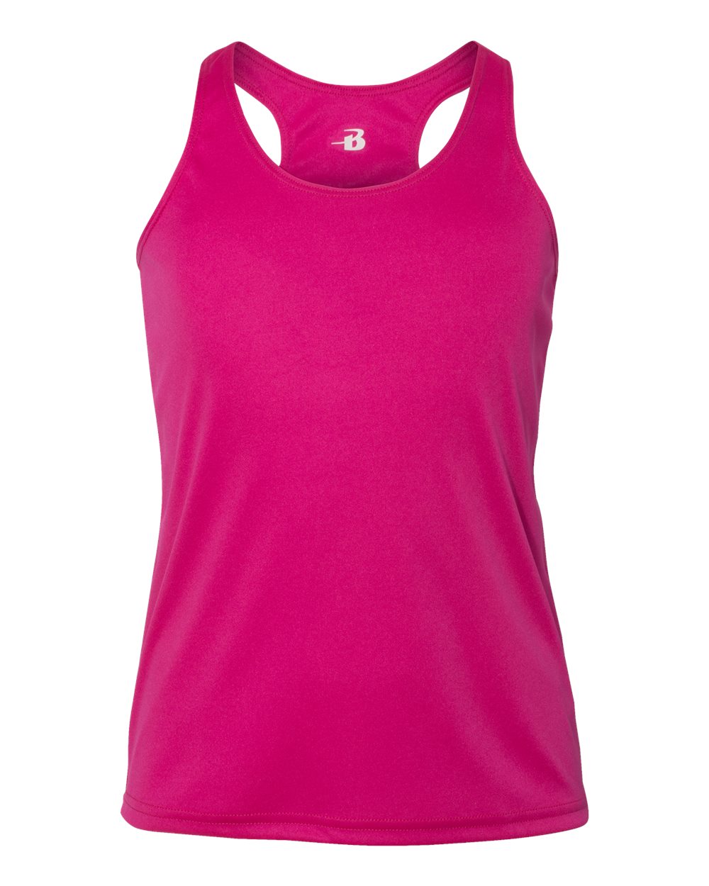 Badger Girls’ B-Core Racerback Tank Top. 2166 - Hot Pink