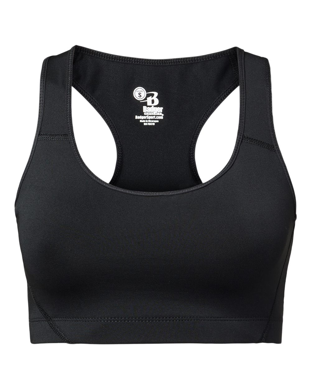 Badger Women's B-Sport Bra Top. 4636 - Black