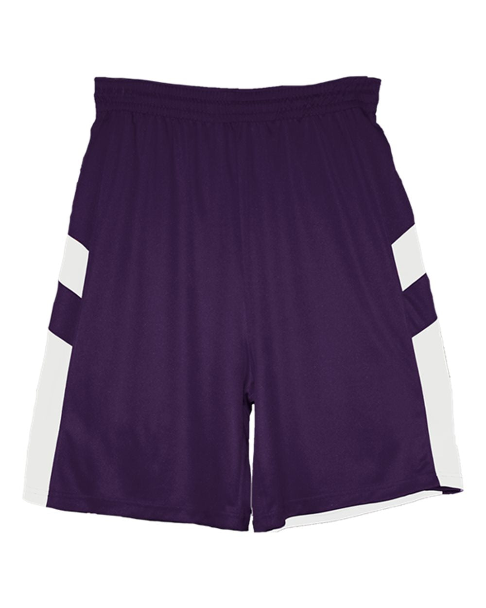 Alleson Athletic Men's B-Pivot Rev. Shorts. 7266 - Purple/ White