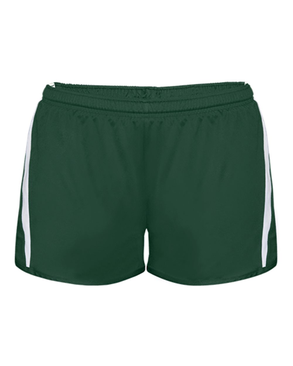 Alleson Athletic Women's Stride Shorts. 7274 - Forest/ White
