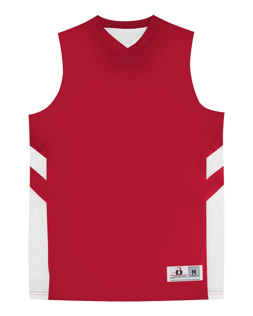 Alleson Athletic Men's B-Pivot Rev Tank Top. 8566 - Red/ White