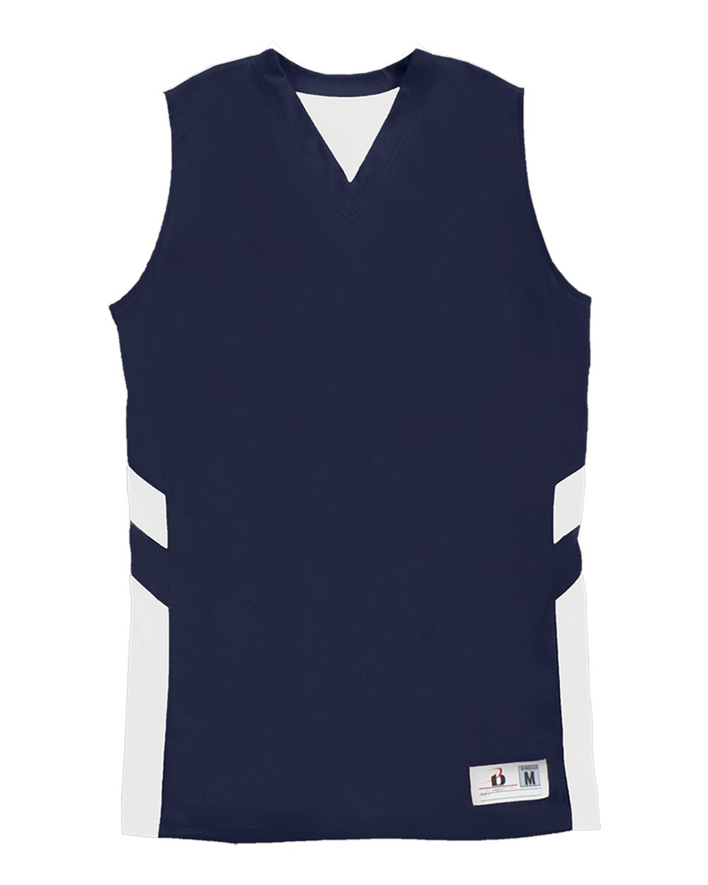 Alleson Athletic Women's B-Pivot Reversible Tank Top. 8966 - Navy/ White