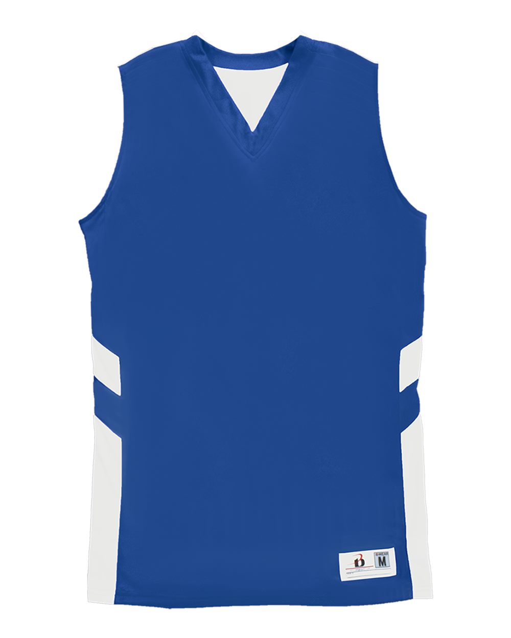 Alleson Athletic Women's B-Pivot Reversible Tank Top. 8966 - Royal/ White