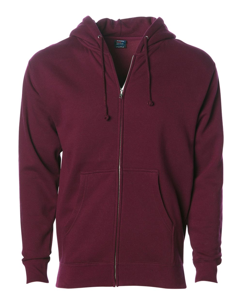 Independent Trading Co. Unisex Heavyweight Full-Zip Hooded Sweatshirt. IND4000Z - Maroon