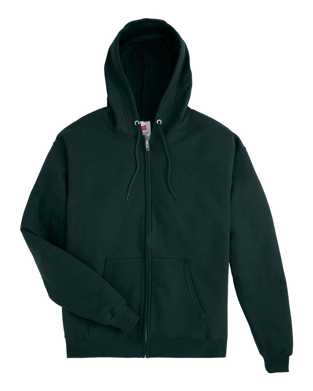 Hanes Unisex EcoSmart® Full-Zip Hooded Sweatshirt. P180 - Deep Forest