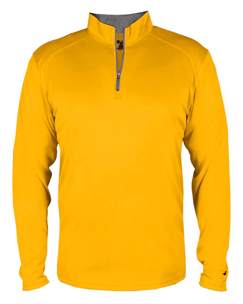 Badger Youth B-Core Quarter-Zip Pullover. 2102 - Gold/ Graphite