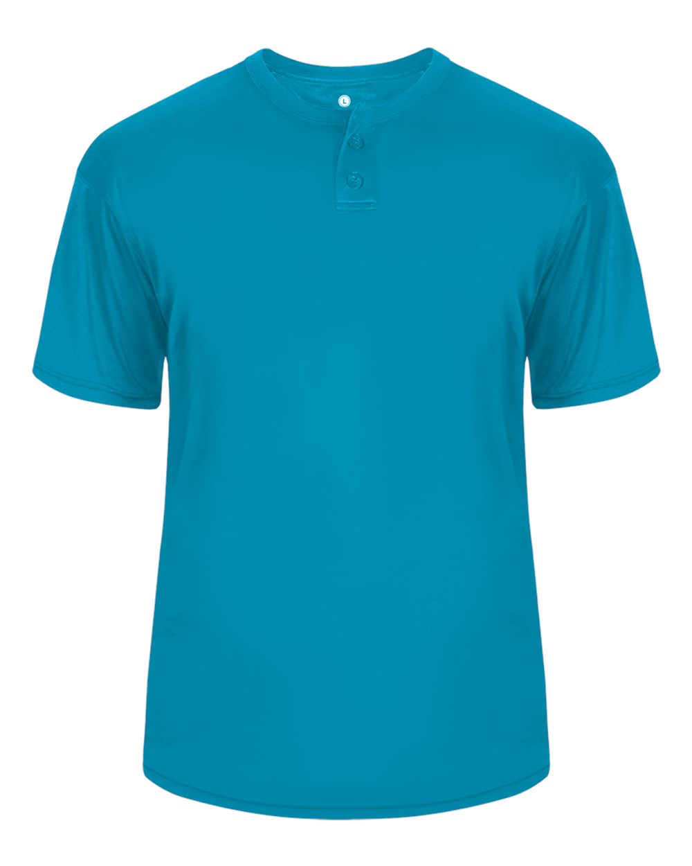 Alleson Athletic Men's B-Core Placket Jersey. 7930 - Electric Blue