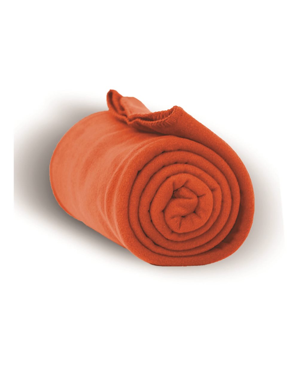 Alpine Fleece Fleece Throw Blanket. 8700 - Orange