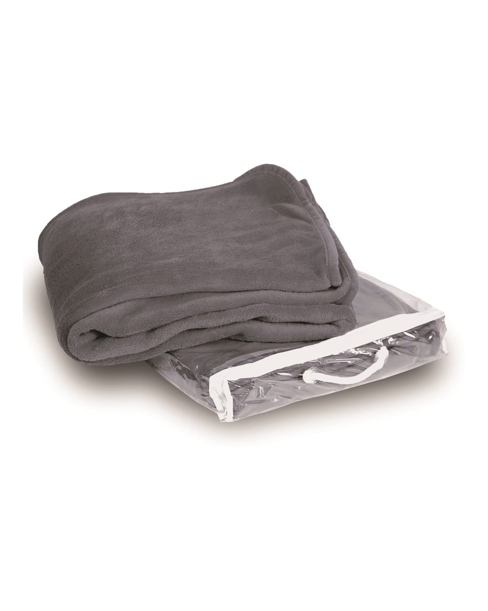 Alpine Fleece Micro Coral Fleece Blanket. 8707 - Grey