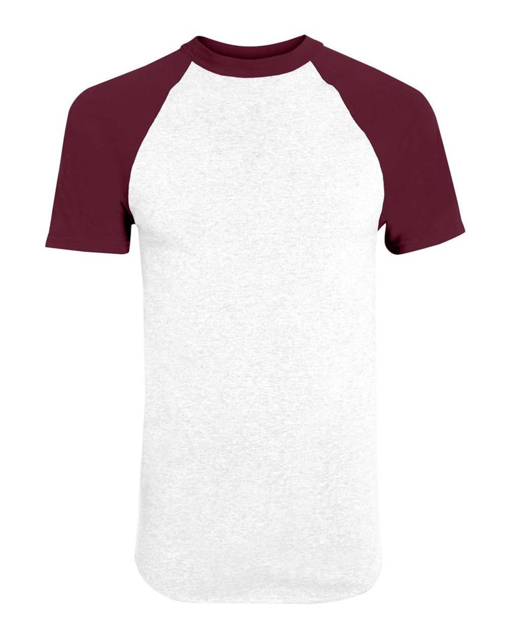 Augusta Sportswear Unisex Raglan Baseball Jersey. 423 - White/ Maroon