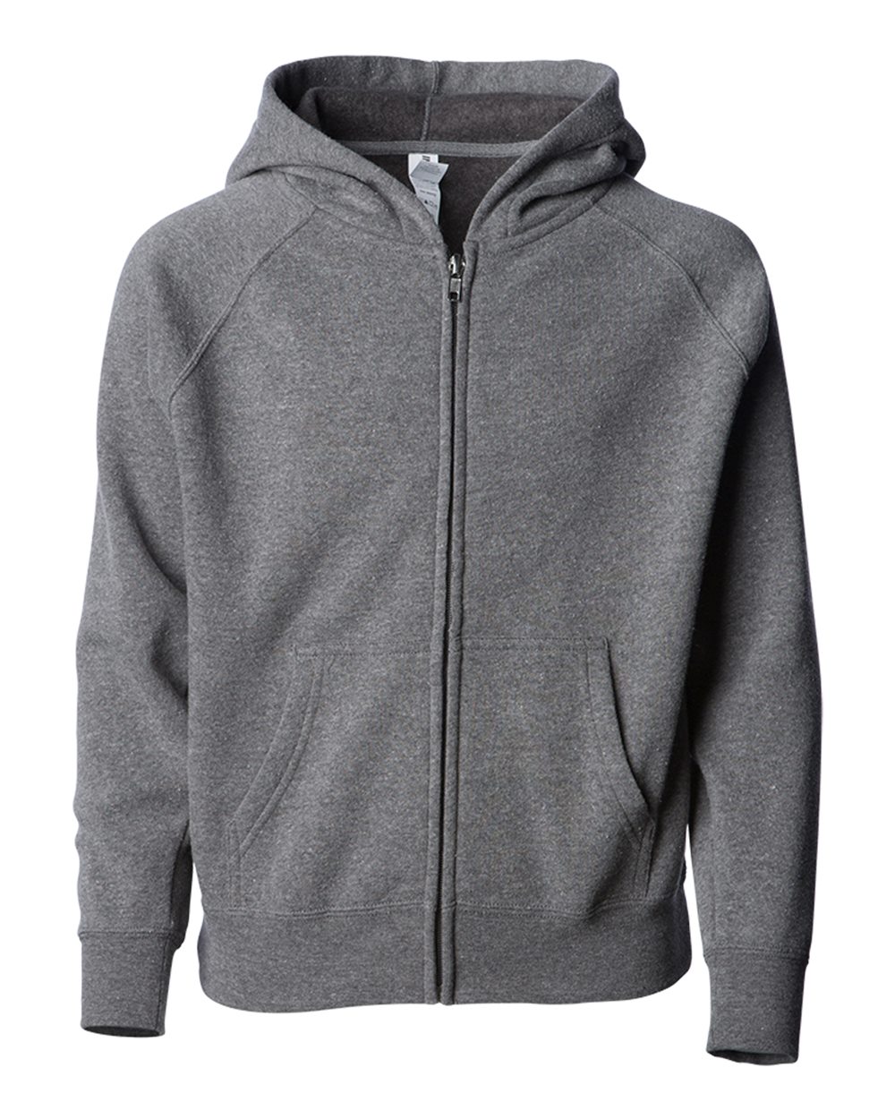 Independent Trading Co. Toddler Lightweight Special Blend Raglan Zip Hood. PRM10TSBZ - Nickel