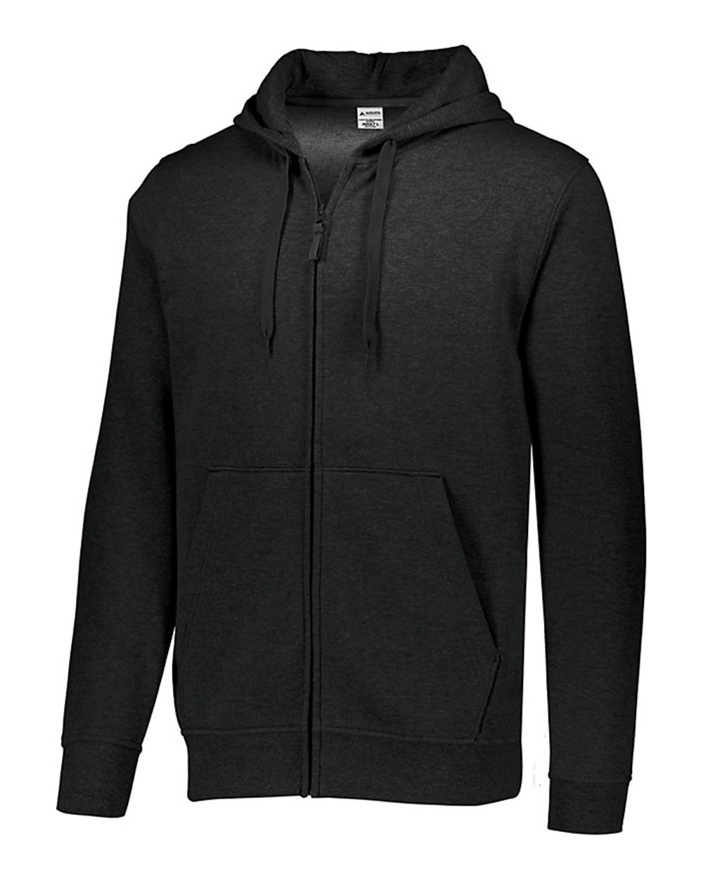 Augusta Sportswear Men's 60/40 Fleece Full-Zip Hooded Sweatshirt. 5418 - Black