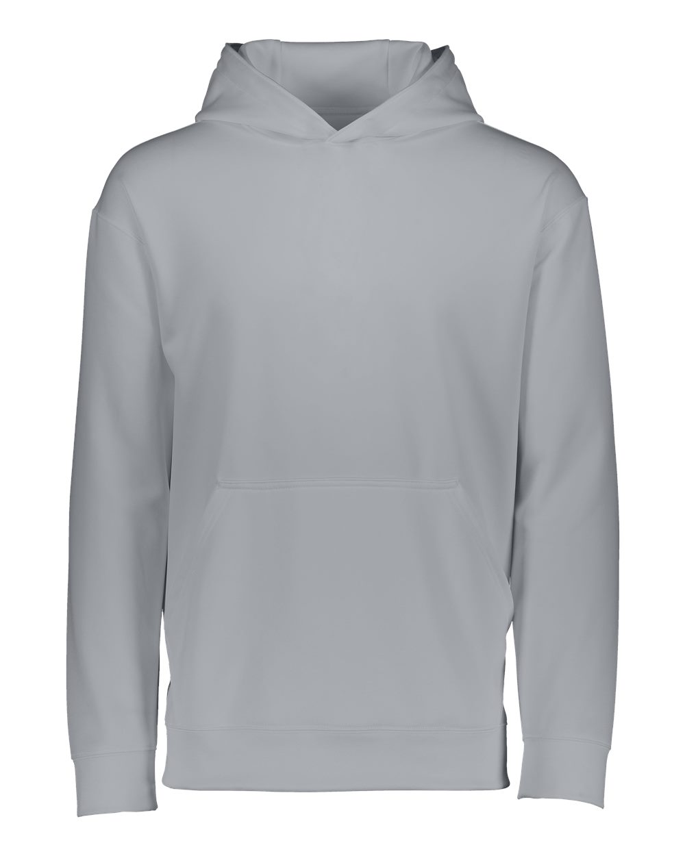 Augusta Sportswear Youth Wicking Fleece Hooded Sweatshirt. 5506 - Athletic Grey