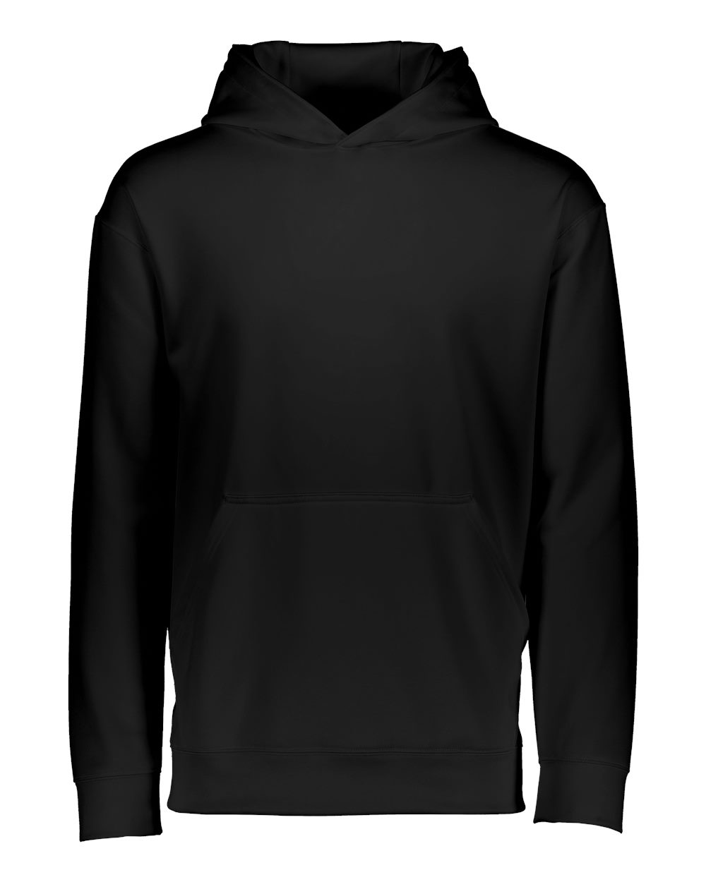 Augusta Sportswear Youth Wicking Fleece Hooded Sweatshirt. 5506 - Black