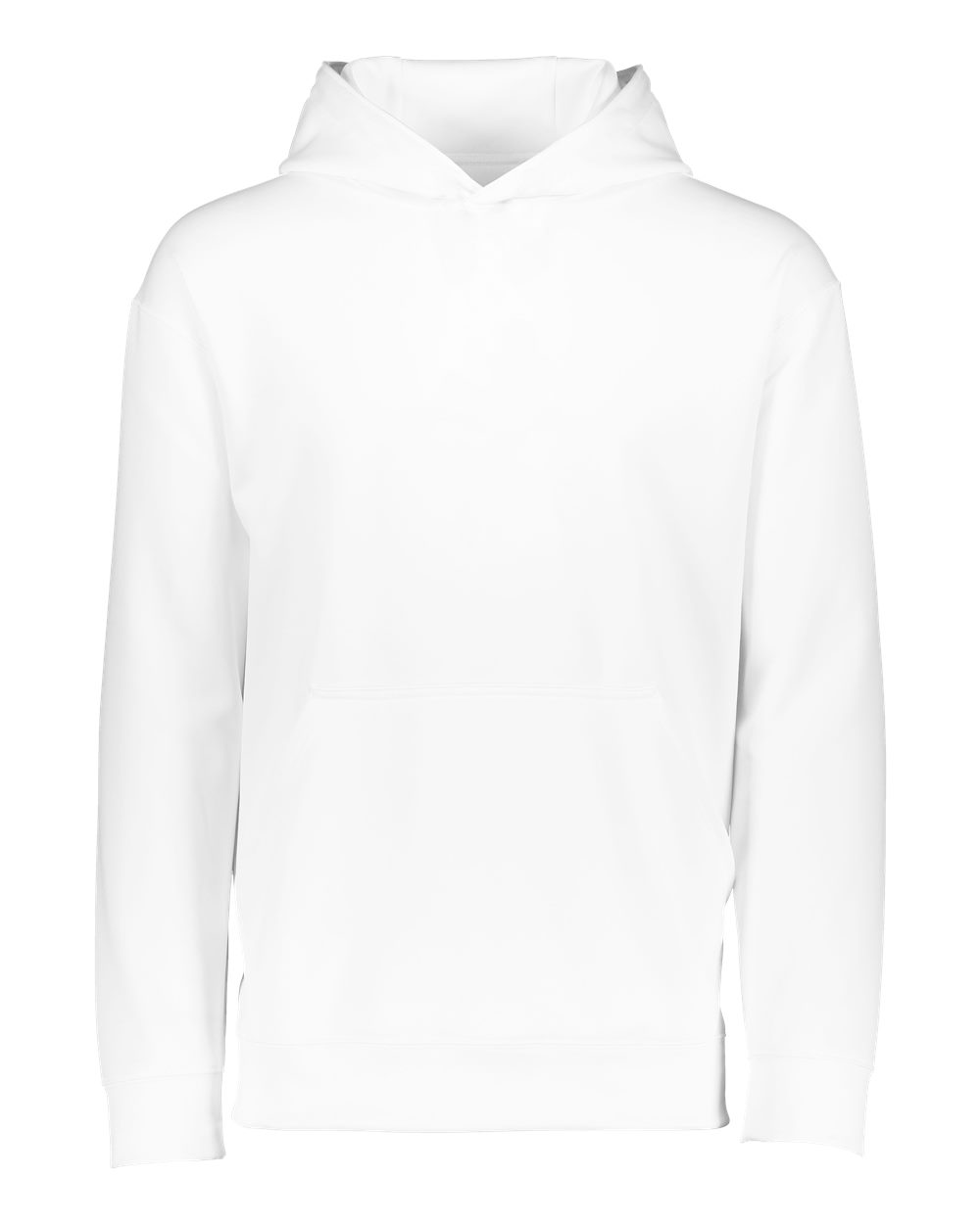 Augusta Sportswear Youth Wicking Fleece Hooded Sweatshirt. 5506 - White