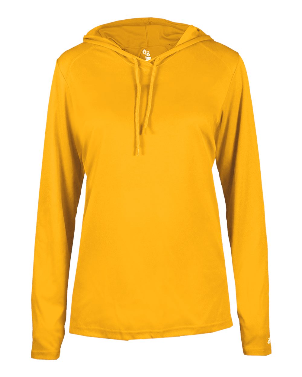 Badger Women's B-Core Hooded Long Sleeve T-Shirt. 4165 - Gold