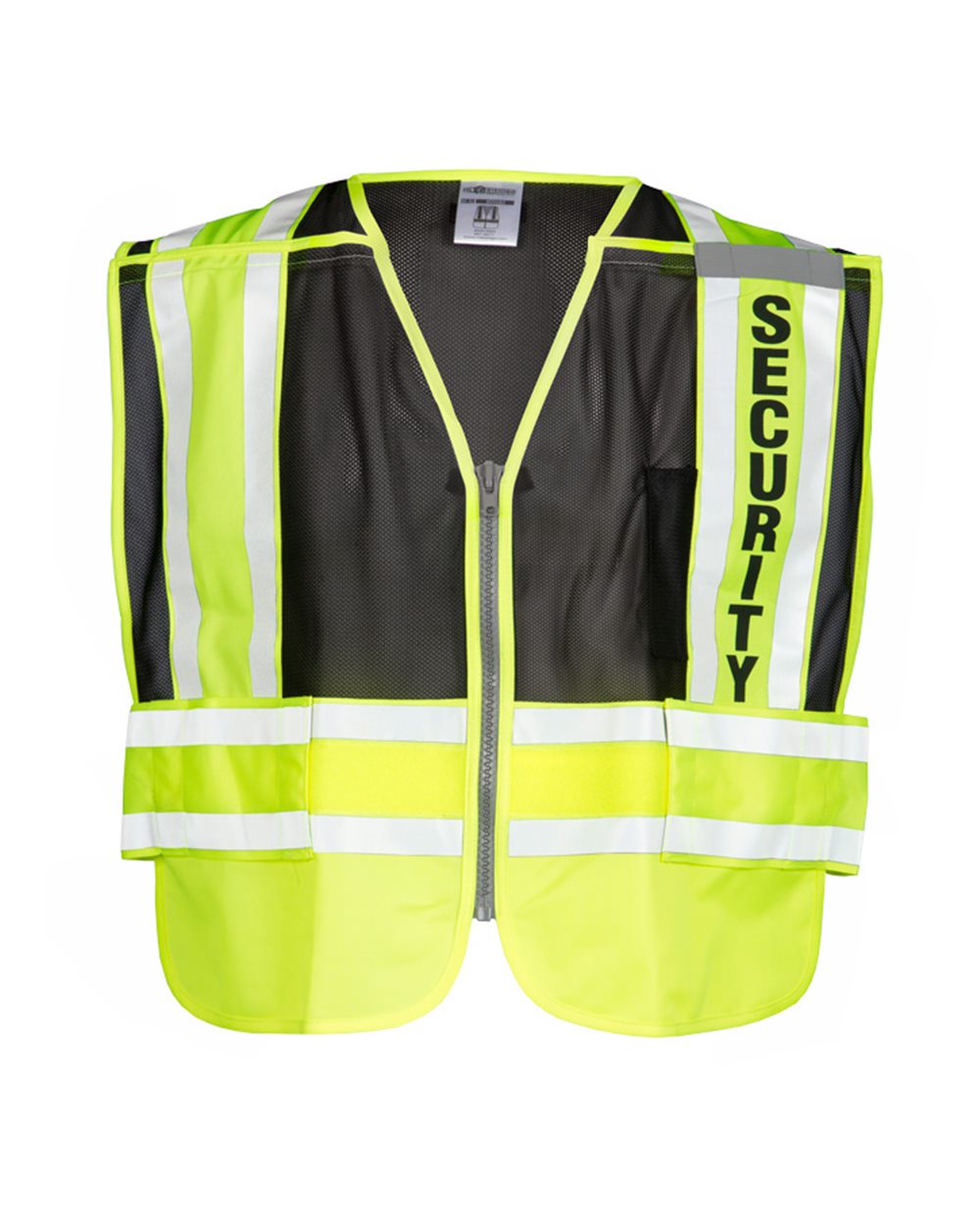 Kishigo Unisex Security Vest. 8055BZ - Lime/ Black
