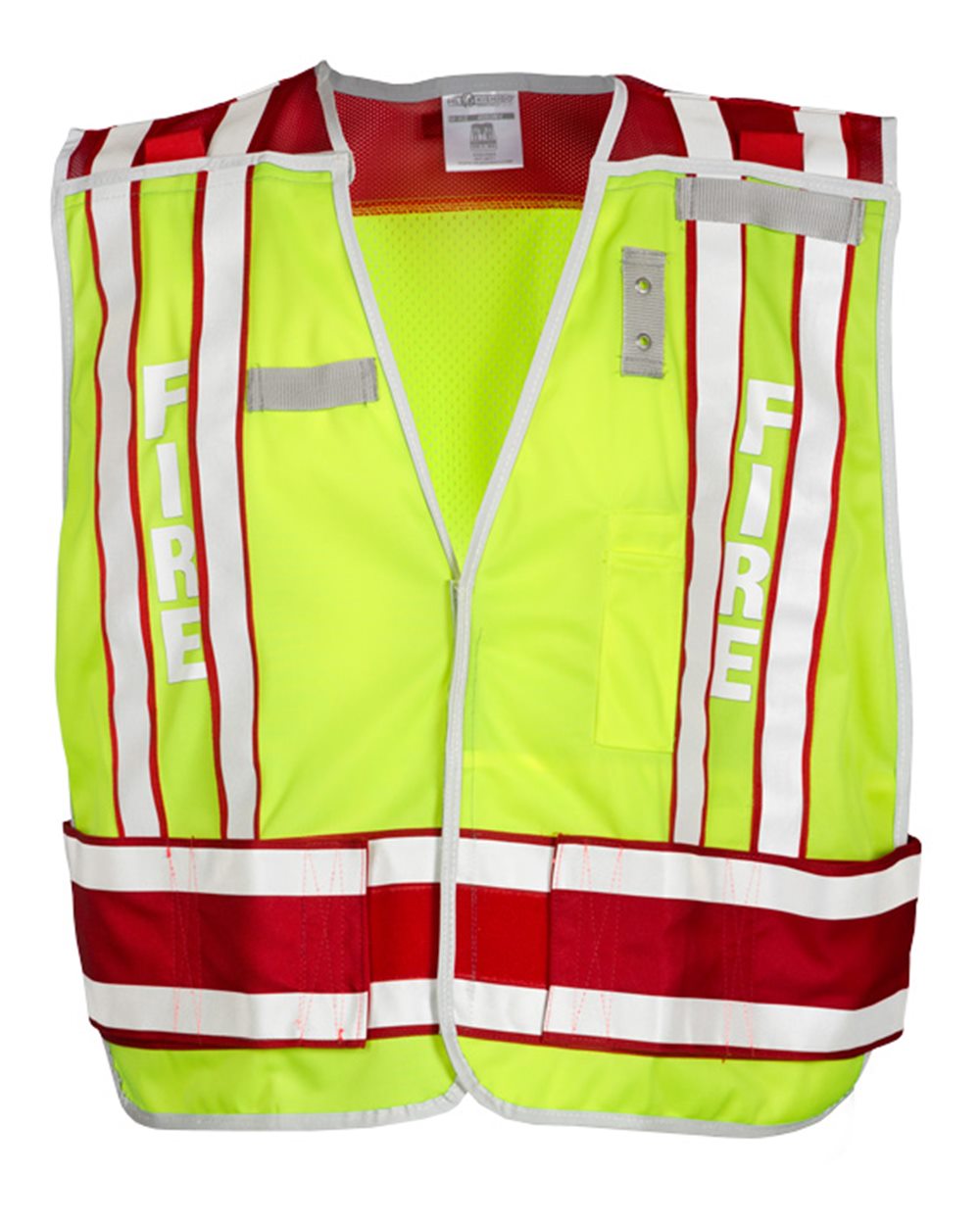 Kishigo Unisex Fire Vest. 4003BV - Lime/ Red